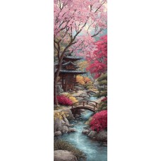 Látkový panel na záložku kolekce JAPONSKÁ ZAHRADA 610-40 Látkový panel na záložku kolekce JAPONSKÁ ZAHRADA 610-40