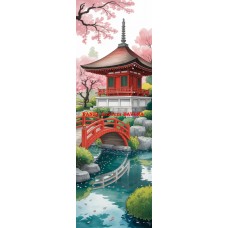 Látkový panel na záložku kolekce JAPONSKÁ ZAHRADA 610-47 Látkový panel na záložku kolekce JAPONSKÁ ZAHRADA 610-47