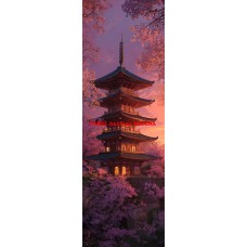 Látkový panel na záložku kolekce JAPONSKÁ ZAHRADA 610-50 Látkový panel na záložku kolekce JAPONSKÁ ZAHRADA 610-50