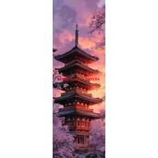 Látkový panel na záložku kolekce JAPONSKÁ ZAHRADA 610-53 Látkový panel na záložku kolekce JAPONSKÁ ZAHRADA 610-53