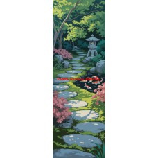 Látkový panel na záložku kolekce JAPONSKÁ ZAHRADA 610-55 Látkový panel na záložku kolekce JAPONSKÁ ZAHRADA 610-55