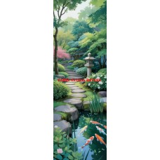 Látkový panel na záložku kolekce JAPONSKÁ ZAHRADA 610-56 Látkový panel na záložku kolekce JAPONSKÁ ZAHRADA 610-56