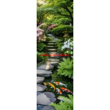 Látkový panel na záložku kolekce JAPONSKÁ ZAHRADA 610-57 Látkový panel na záložku kolekce JAPONSKÁ ZAHRADA 610-57