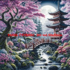 Látkový panel - kolekce JAPONSKÁ ZAHRADA 610-6 Látkový panel - kolekce JAPONSKÁ ZAHRADA 610-6