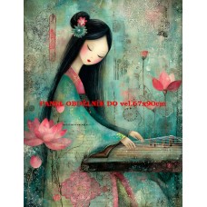 Látkový panel kolekce JAPONSKÁ ZAHRADA 610-61 Látkový panel kolekce JAPONSKÁ ZAHRADA 610-61