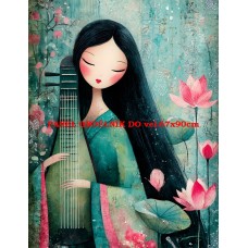 Látkový panel kolekce JAPONSKÁ ZAHRADA 610-62 Látkový panel kolekce JAPONSKÁ ZAHRADA 610-62