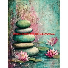 Látkový panel kolekce JAPONSKÁ ZAHRADA 610-68 Látkový panel kolekce JAPONSKÁ ZAHRADA 610-68