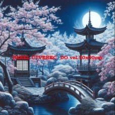 Látkový panel - kolekce JAPONSKÁ ZAHRADA 610-8 Látkový panel - kolekce JAPONSKÁ ZAHRADA 610-8