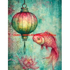 Látkový panel kolekce JAPONSKÁ ZAHRADA 610-89 Látkový panel kolekce JAPONSKÁ ZAHRADA 610-89