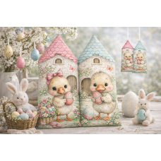 Panel na POLŠTÁŘKOVÝ DOMEČEK VELIKONOČNÍ - 611-1 Panel na POLŠTÁŘKOVÝ DOMEČEK VELIKONOČNÍ - 611-1