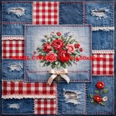 BAVLNĚNÝ PANEL  25x25 cm flp753