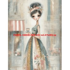 Látkový panel kolekce FASHION LADIES 615-19 Látkový panel kolekce FASHION LADIES 615-19