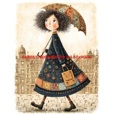 Látkový panel  kolekce  ROZTOMILÝ LONDÝN  617-1