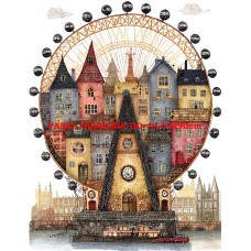 Látkový panel  kolekce  ROZTOMILÝ LONDÝN  617-32