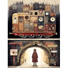 Látkový panel  kolekce  ROZTOMILÝ LONDÝN  617-45