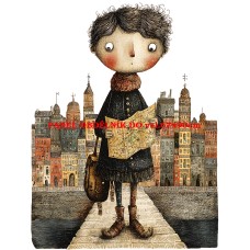 Látkový panel  kolekce  ROZTOMILÝ LONDÝN  617-51