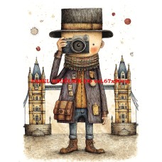 Látkový panel  kolekce  ROZTOMILÝ LONDÝN  617-54