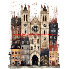 Látkový panel  kolekce  ROZTOMILÝ LONDÝN  617-7