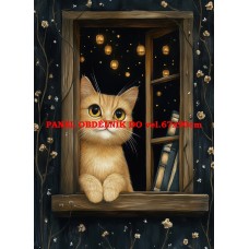 Látkový panel  kolekce KOČIČÍ  SVĚT  618-17