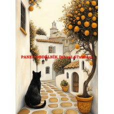 Látkový panel  kolekce KOČIČÍ  SVĚT  618-38