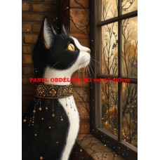 Látkový panel  kolekce KOČIČÍ  SVĚT  618-40