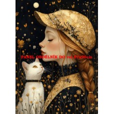 Látkový panel  kolekce KOČIČÍ  SVĚT  618-44