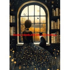 Látkový panel  kolekce KOČIČÍ  SVĚT  618-46