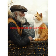 Látkový panel  kolekce KOČIČÍ  SVĚT  618-48