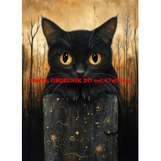 Látkový panel  kolekce KOČIČÍ  SVĚT  618-8