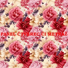 Látkový panel  či metráž kolekce ROSE KISSES 621-15