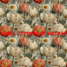 Látkový panel  či metráž kolekce COTTAGECORE BLOOM 621-21