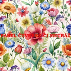 Látkový panel  či metráž kolekce COLORFUL BLISS 621-37