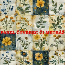 Látkový panel  či metráž kolekce QUILTED MEADOW  621-43