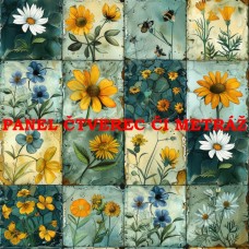 Látkový panel  či metráž kolekce QUILTED MEADOW  621-52