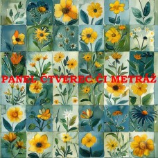 Látkový panel  či metráž kolekce QUILTED MEADOW  621-54