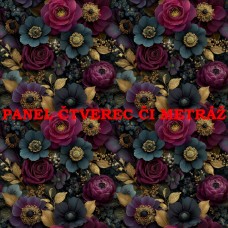Látkový panel  či metráž kolekce MIDNIGHT GARDEN 621-7