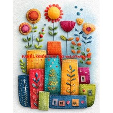 Látkový panel  kolekce  ROZTOMILÝ PATCHWORK  623-19