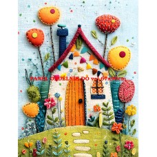 Látkový panel  kolekce  ROZTOMILÝ PATCHWORK  623-27