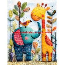 Látkový panel kolekce ROZTOMILÝ PATCHWORK 623-3 Látkový panel kolekce ROZTOMILÝ PATCHWORK 623-3