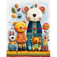 Látkový panel  kolekce  ROZTOMILÝ PATCHWORK  623-47