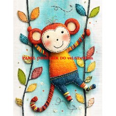 Látkový panel  kolekce  ROZTOMILÝ PATCHWORK  623-70