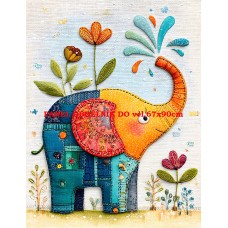 Látkový panel  kolekce  ROZTOMILÝ PATCHWORK  623-74
