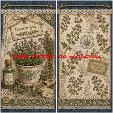 Látkový panel na bylinkový pytlík 628-13