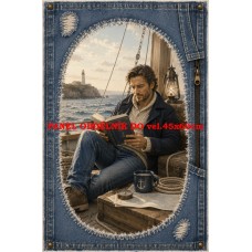 Látkový panel kolekce DENIM MEN’S WORLD 631-107 Látkový panel kolekce DENIM MEN’S WORLD 631-107