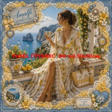 Látkový panel kolekce DENIM LACE AMALFI  631-52