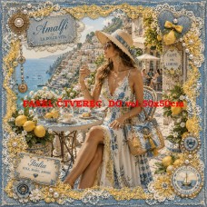 Látkový panel kolekce DENIM LACE AMALFI  631-61