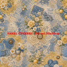Látkový panel kolekce DENIM LACE AMALFI  631-67