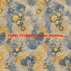 Látkový panel kolekce DENIM LACE AMALFI  631-68