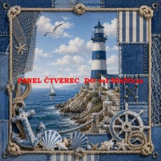 Látkový panel kolekce NAUTICAL DENIM BREEZE 631-78 Látkový panel kolekce NAUTICAL DENIM BREEZE 631-78