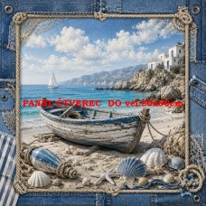 Látkový panel kolekce NAUTICAL DENIM BREEZE 631-81 Látkový panel kolekce NAUTICAL DENIM BREEZE 631-81